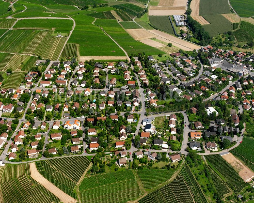 Luftaufnahme Flein - Wohngebiet - Mischbebauung der Mehr- und Einfamilienhaussiedlung in Flein im Bundesland Baden-Württemberg, Deutschland