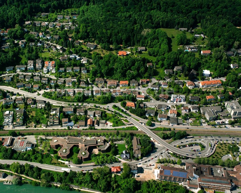 Luftaufnahme Gippingen - Wohngebiet - Mischbebauung der Mehr- und Einfamilienhaussiedlung in Gippingen im Bundesland Baden-Württemberg, Deutschland