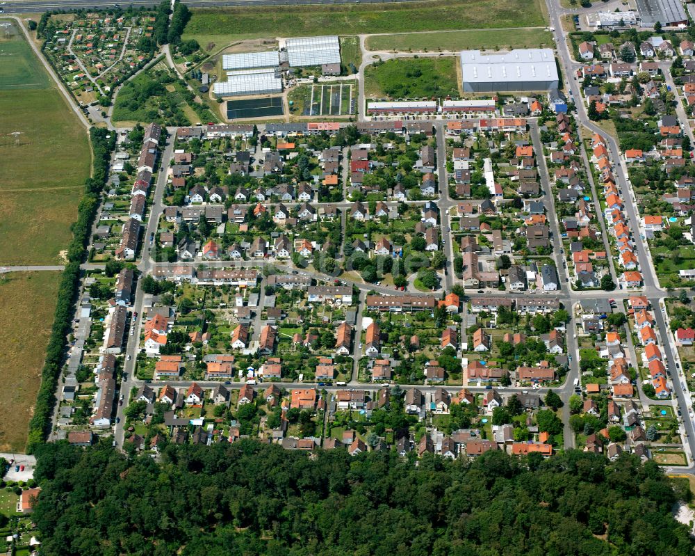 Grünwinkel aus der Vogelperspektive: Wohngebiet - Mischbebauung der Mehr- und Einfamilienhaussiedlung in Grünwinkel im Bundesland Baden-Württemberg, Deutschland