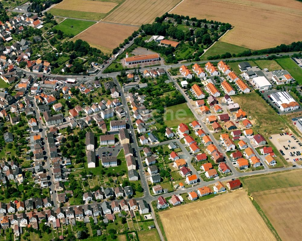 Luftbild Großen-Linden - Wohngebiet - Mischbebauung der Mehr- und Einfamilienhaussiedlung in Großen-Linden im Bundesland Hessen, Deutschland