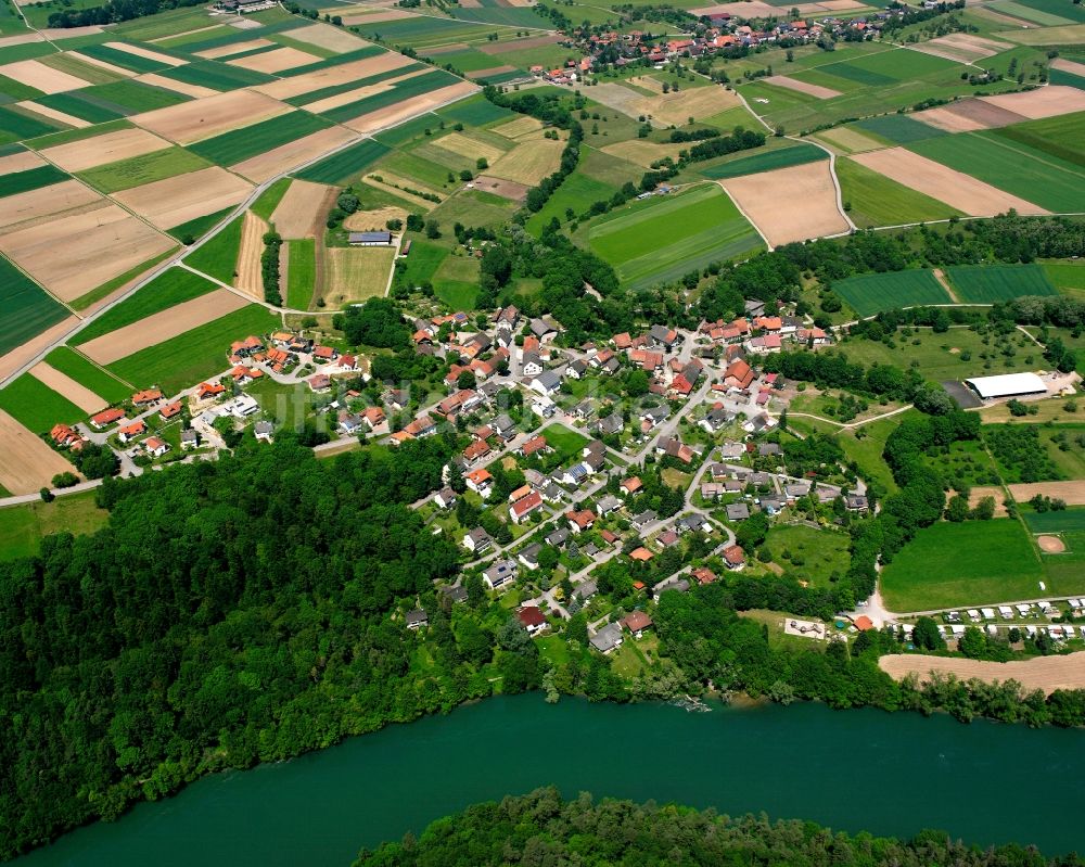 Herdern von oben - Wohngebiet - Mischbebauung der Mehr- und Einfamilienhaussiedlung in Herdern im Bundesland Baden-Württemberg, Deutschland