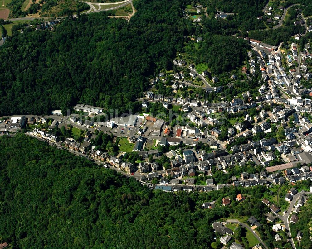 Luftbild Idar - Wohngebiet - Mischbebauung der Mehr- und Einfamilienhaussiedlung in Idar im Bundesland Rheinland-Pfalz, Deutschland