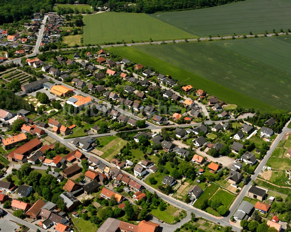 Immenrode aus der Vogelperspektive: Wohngebiet - Mischbebauung der Mehr- und Einfamilienhaussiedlung in Immenrode im Bundesland Niedersachsen, Deutschland