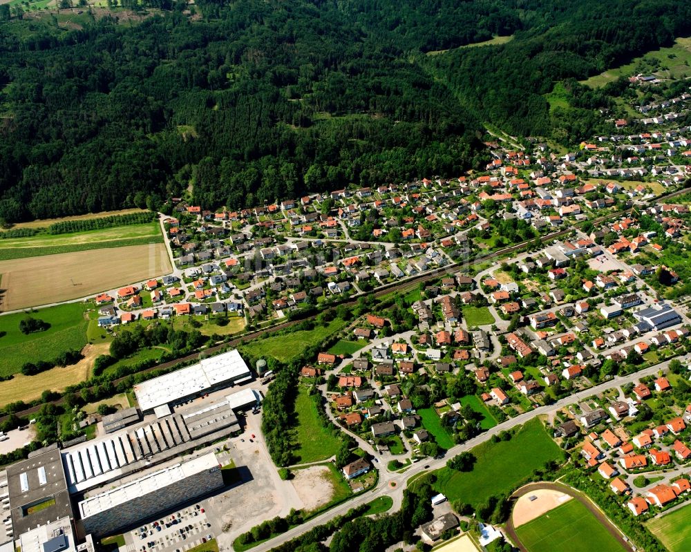 Metteberberg aus der Vogelperspektive: Wohngebiet - Mischbebauung der Mehr- und Einfamilienhaussiedlung in Metteberberg im Bundesland Baden-Württemberg, Deutschland