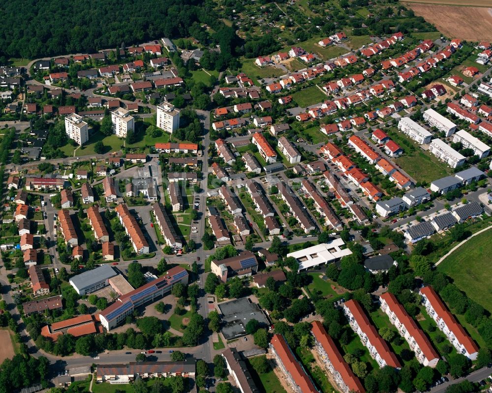 Obereisesheim von oben - Wohngebiet - Mischbebauung der Mehr- und Einfamilienhaussiedlung in Obereisesheim im Bundesland Baden-Württemberg, Deutschland