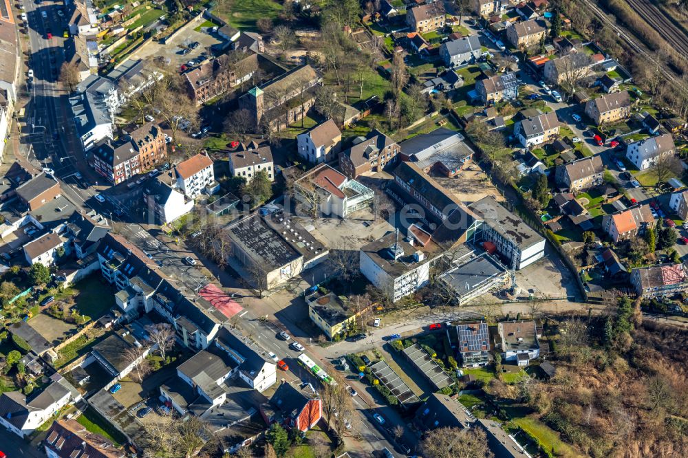 Luftbild Oberhausen - Wohngebiet - Mischbebauung der Mehr- und Einfamilienhaussiedlung in Oberhausen im Bundesland Nordrhein-Westfalen, Deutschland