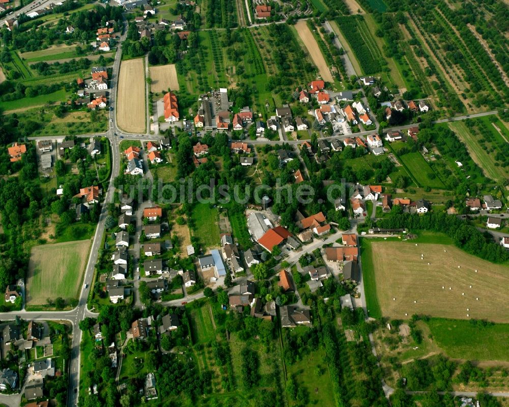 Luftaufnahme Ottersweier - Wohngebiet - Mischbebauung der Mehr- und Einfamilienhaussiedlung in Ottersweier im Bundesland Baden-Württemberg, Deutschland