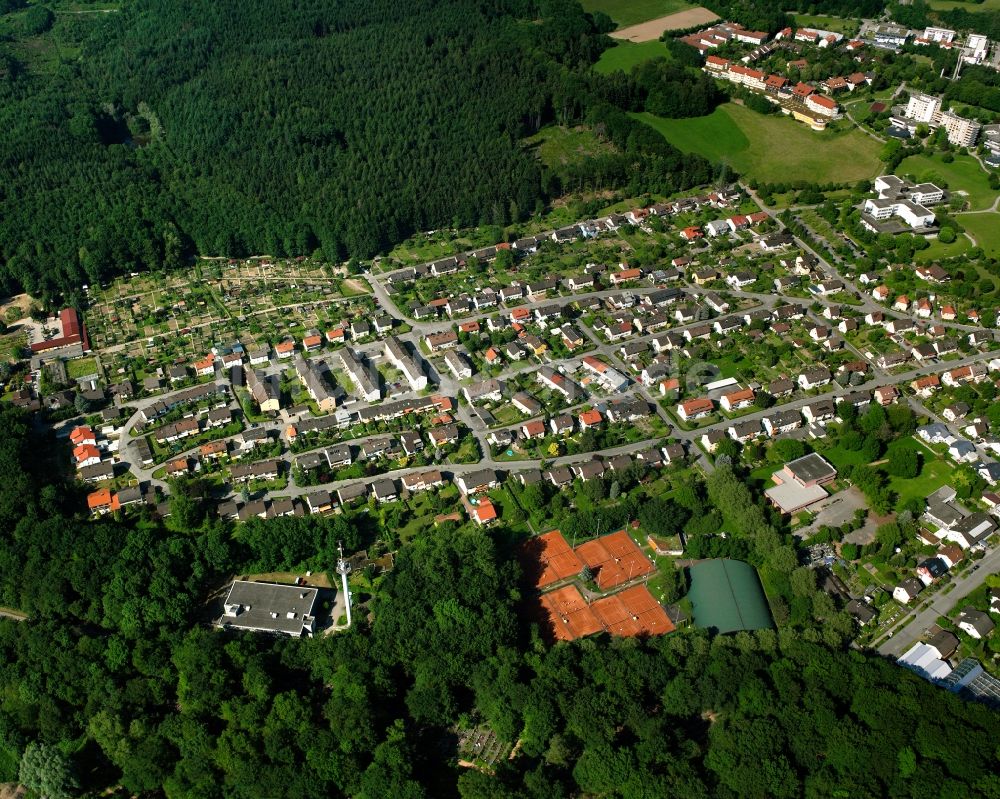 Luftbild Rippolingen - Wohngebiet - Mischbebauung der Mehr- und Einfamilienhaussiedlung in Rippolingen im Bundesland Baden-Württemberg, Deutschland