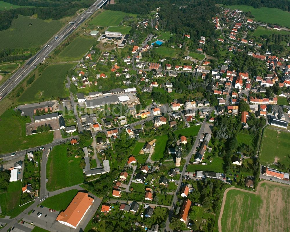 Luftaufnahme Siebenlehn - Wohngebiet - Mischbebauung der Mehr- und Einfamilienhaussiedlung in Siebenlehn im Bundesland Sachsen, Deutschland