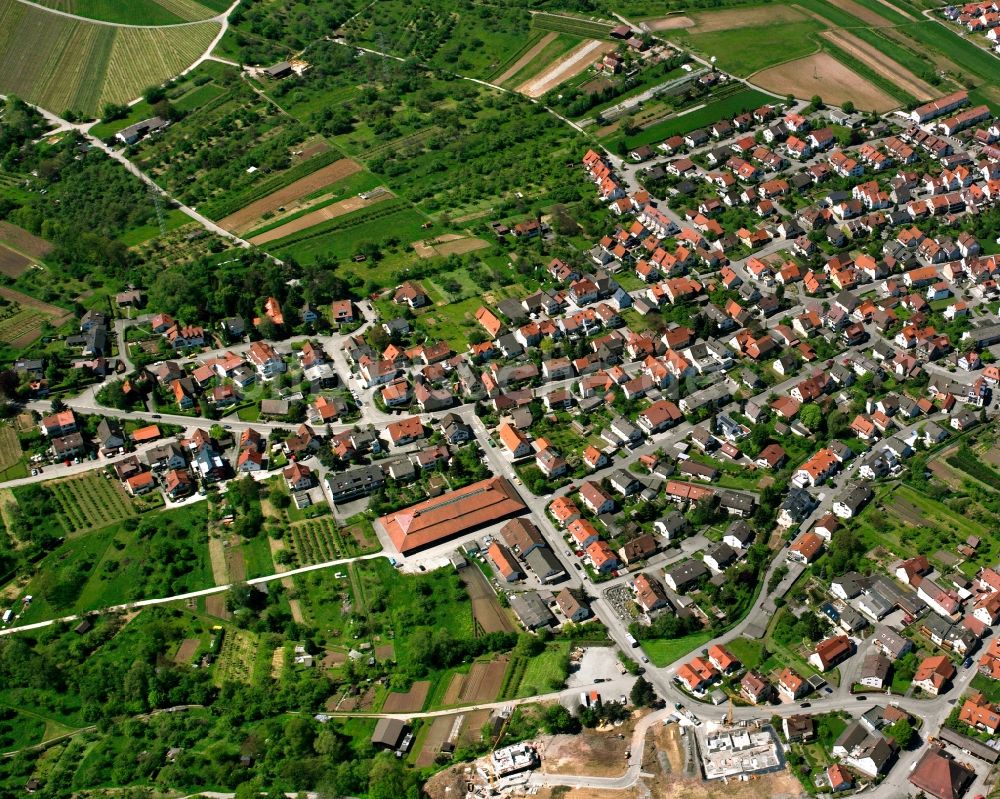 Stetten aus der Vogelperspektive: Wohngebiet - Mischbebauung der Mehr- und Einfamilienhaussiedlung in Stetten im Bundesland Baden-Württemberg, Deutschland