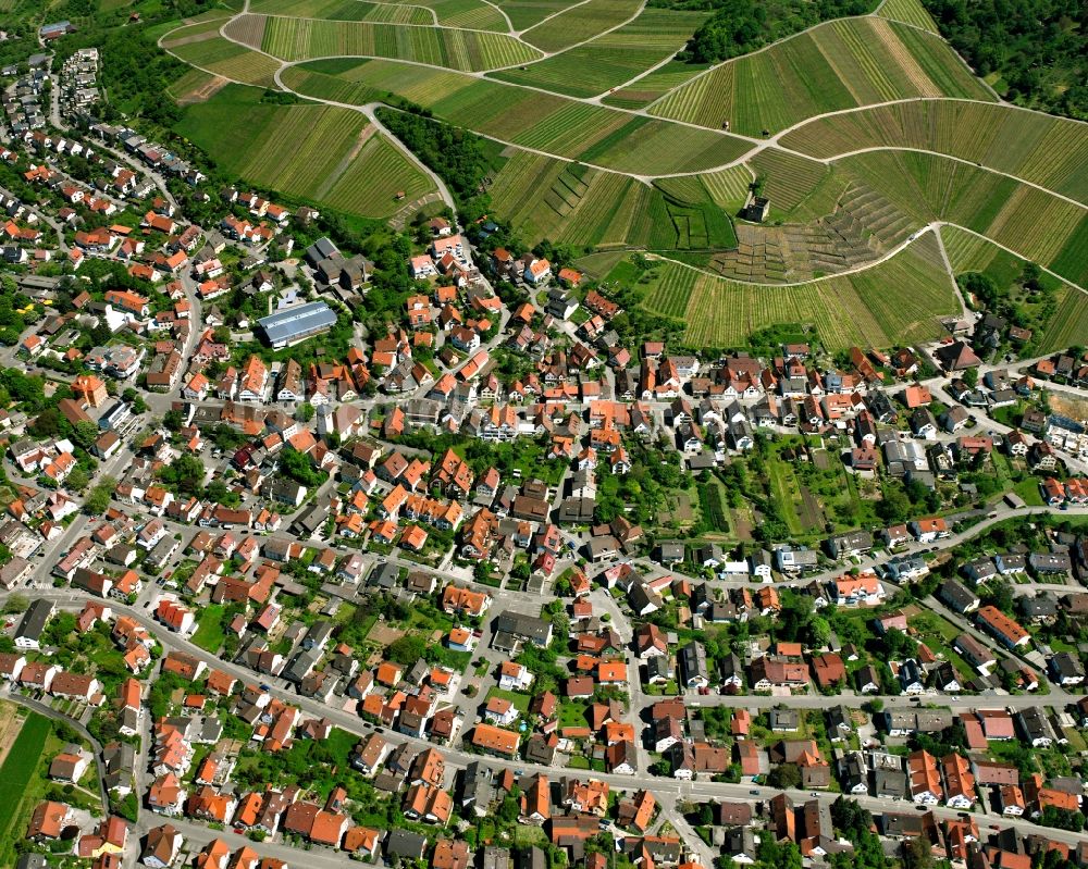 Luftbild Stetten - Wohngebiet - Mischbebauung der Mehr- und Einfamilienhaussiedlung in Stetten im Bundesland Baden-Württemberg, Deutschland