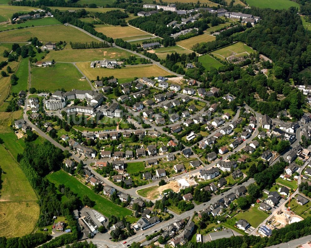 Am Stöppelsweg aus der Vogelperspektive: Wohngebiet - Mischbebauung der Mehr- und Einfamilienhaussiedlung in Am Stöppelsweg im Bundesland Nordrhein-Westfalen, Deutschland