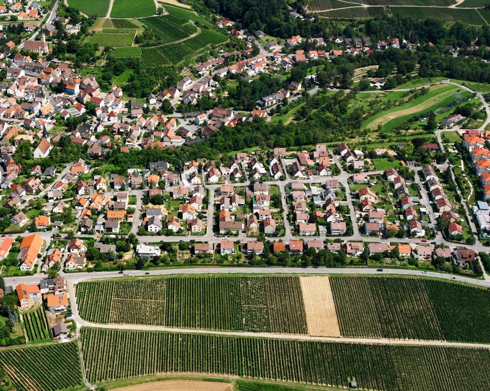 Luftbild Talheim - Wohngebiet - Mischbebauung der Mehr- und Einfamilienhaussiedlung in Talheim im Bundesland Baden-Württemberg, Deutschland