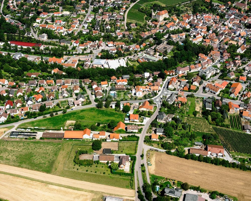 Luftbild Talheim - Wohngebiet - Mischbebauung der Mehr- und Einfamilienhaussiedlung in Talheim im Bundesland Baden-Württemberg, Deutschland