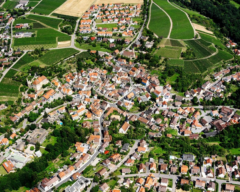 Luftaufnahme Talheim - Wohngebiet - Mischbebauung der Mehr- und Einfamilienhaussiedlung in Talheim im Bundesland Baden-Württemberg, Deutschland