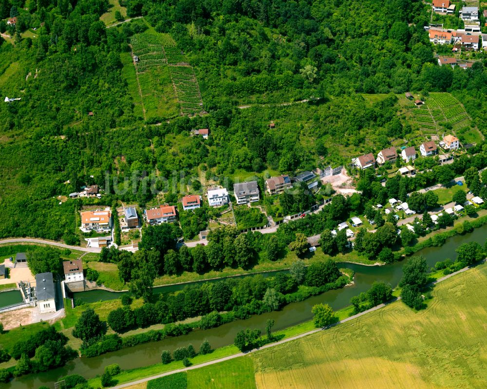 Tübingen von oben - Wohngebiet - Mischbebauung der Mehr- und Einfamilienhaussiedlung in Tübingen im Bundesland Baden-Württemberg, Deutschland