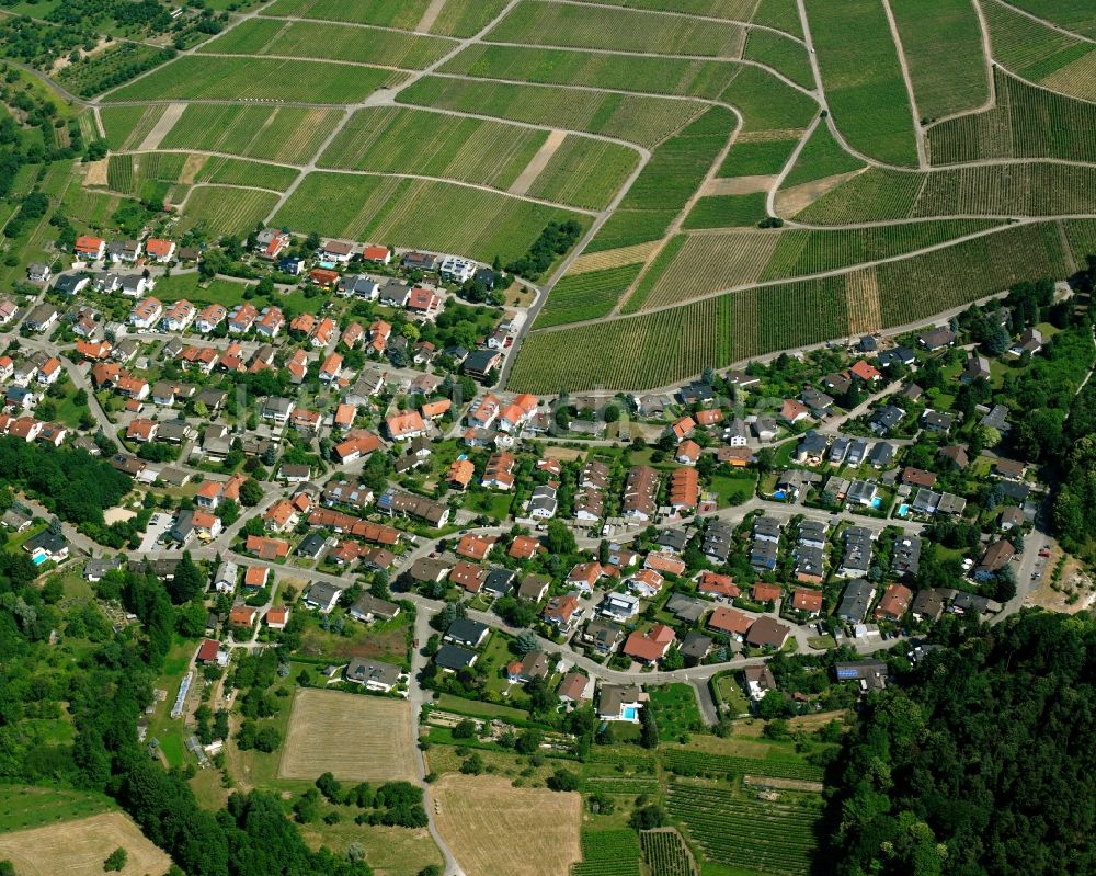 Luftaufnahme Vormberg - Wohngebiet - Mischbebauung der Mehr- und Einfamilienhaussiedlung in Vormberg im Bundesland Baden-Württemberg, Deutschland