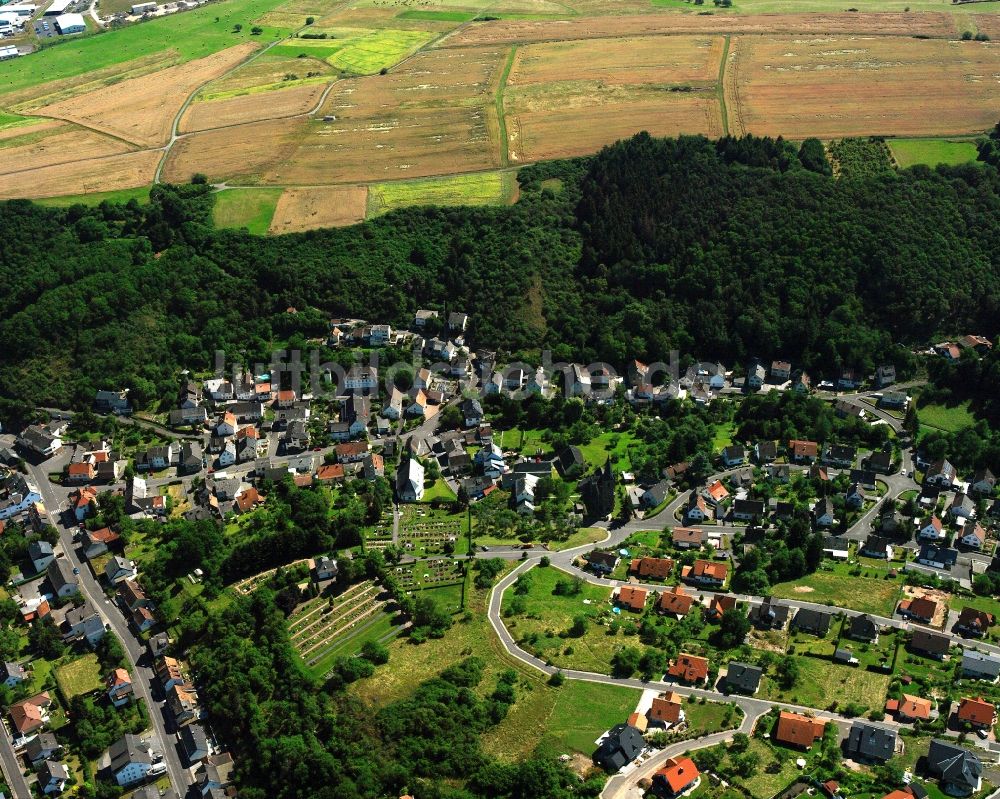 Luftbild Weierbach - Wohngebiet - Mischbebauung der Mehr- und Einfamilienhaussiedlung in Weierbach im Bundesland Rheinland-Pfalz, Deutschland