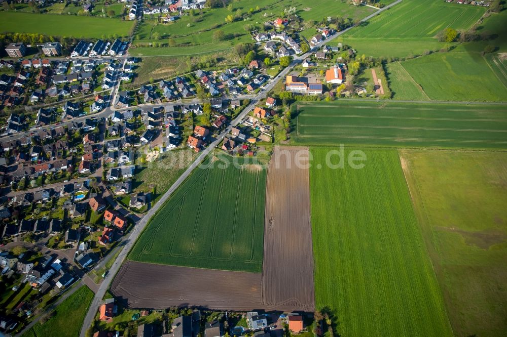 Luftaufnahme Hamm - Wohngebiet und Neubaugebiet Grüner Winkel im Stadtteil Braam-Ostwennemar in Hamm im Bundesland Nordrhein-Westfalen