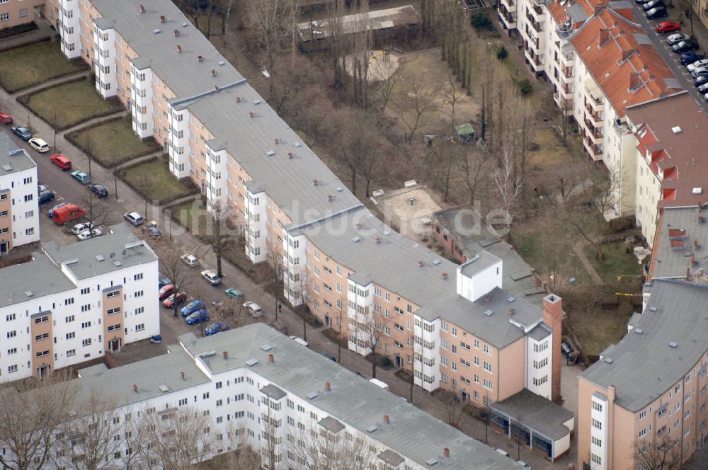 Berlin aus der Vogelperspektive: Wohngebiet Niederschöneweide in Berlin