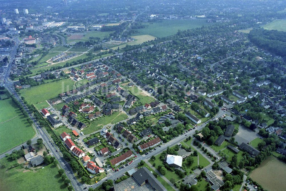 Kamp-Lintfort aus der Vogelperspektive: Wohngebiet Niersenbruch in Kamp-Lintfort