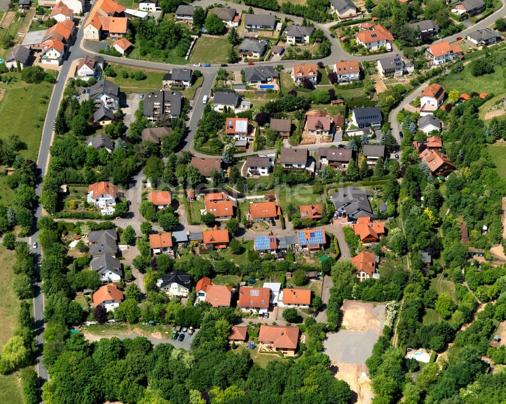 Nußbaum aus der Vogelperspektive: Wohngebiet in Nußbaum im Bundesland Rheinland-Pfalz