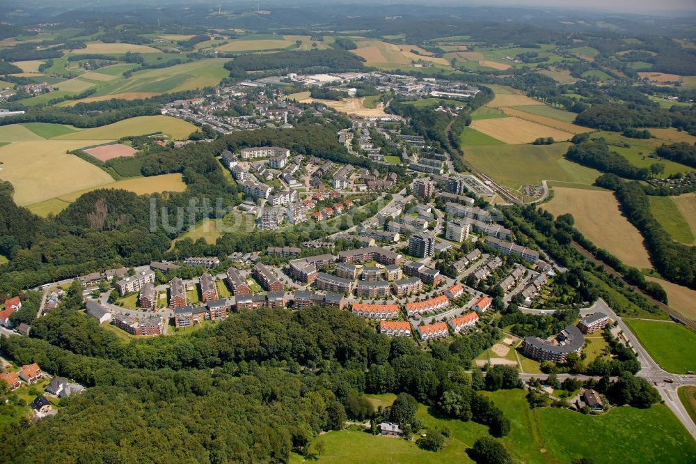 Luftaufnahme Velbert OT Neviges - Wohngebiet im Ortsteil Neviges in Velbert im Bundesland Nordrhein-Westfalen