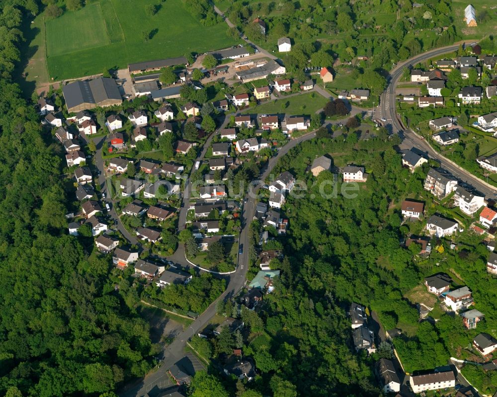 Luftaufnahme Lahnstein - Wohngebiet im Osten von Lahnstein im Bundesland Rheinland-Pfalz