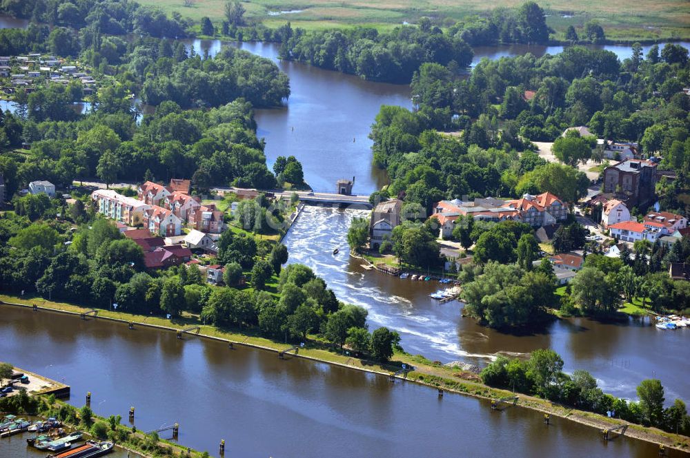 Luftbild Brandenburg - Wohngebiet Osthalbinsel Brandenburg / Havel