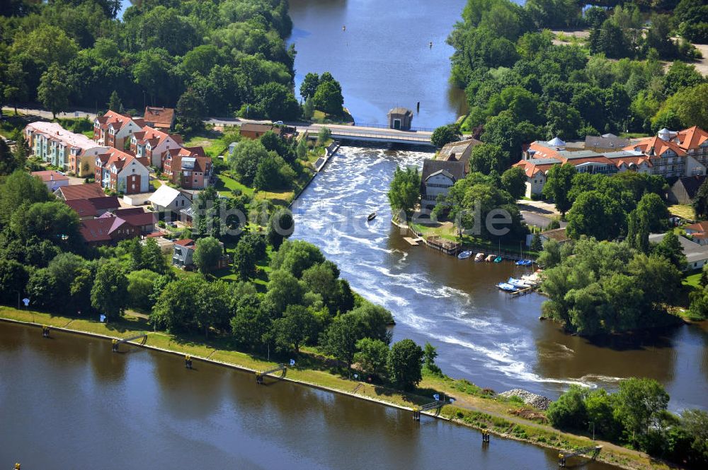 Luftaufnahme Brandenburg - Wohngebiet Osthalbinsel Brandenburg / Havel