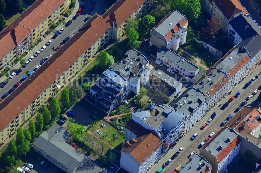 Luftbild Berlin - Wohngebiet an der Parrisiusstraße in Köpenick im Bezirk Treptow-Köpenick in Berlin