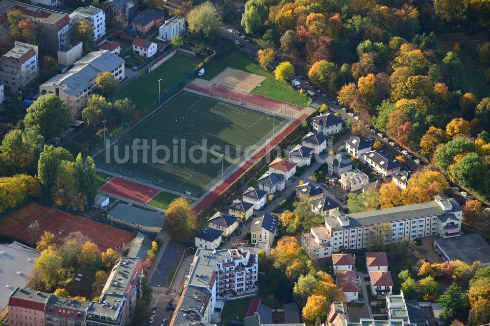 Berlin Pankow aus der Vogelperspektive: Wohngebiet an der Pichelswerderstraße - Wollankstraße in Berlin - Pankow