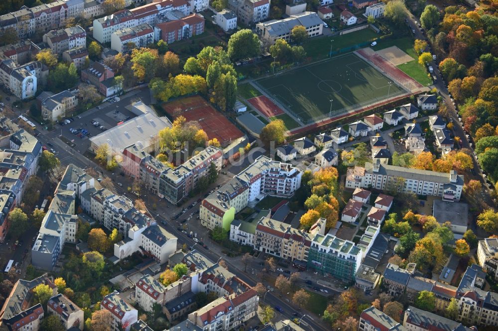 Luftbild Berlin Pankow - Wohngebiet an der Pichelswerderstraße - Wollankstraße in Berlin - Pankow