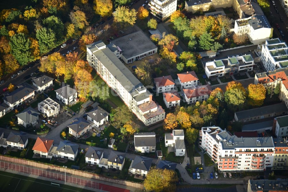 Luftbild Berlin Pankow - Wohngebiet an der Pichelswerderstraße - Wollankstraße in Berlin - Pankow