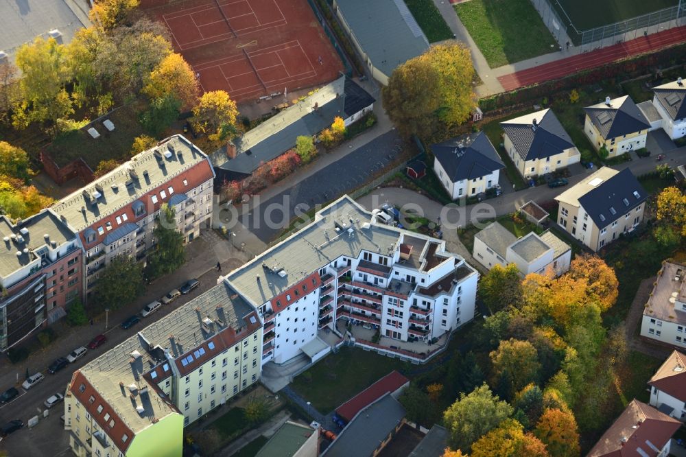 Luftaufnahme Berlin Pankow - Wohngebiet an der Pichelswerderstraße - Wollankstraße in Berlin - Pankow