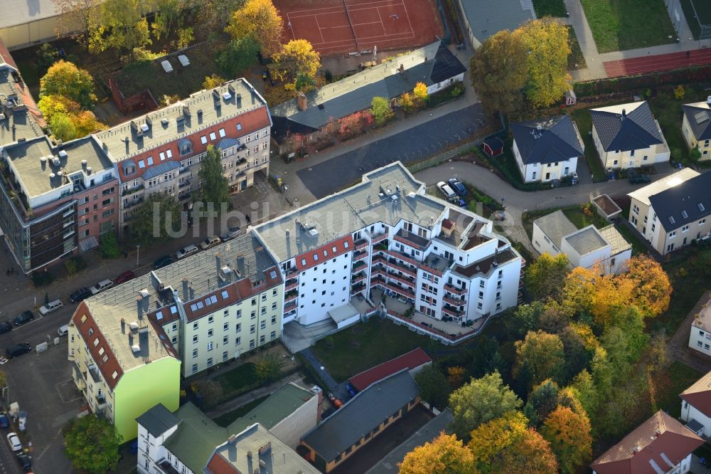 Berlin Pankow von oben - Wohngebiet an der Pichelswerderstraße - Wollankstraße in Berlin - Pankow