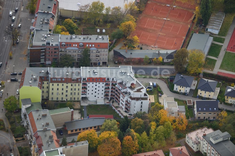 Berlin Pankow von oben - Wohngebiet an der Pichelswerderstraße - Wollankstraße in Berlin - Pankow