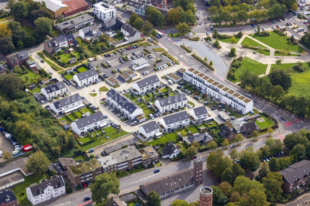 Dülken aus der Vogelperspektive: Wohngebiet einer Reihenhaus- Siedlung in Dülken im Bundesland Nordrhein-Westfalen, Deutschland