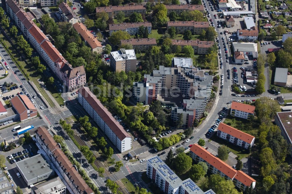 Luftbild Nürnberg - Wohngebiet einer Reihenhaus- Siedlung Ingolstädter Straße - Nerzstraße in Nürnberg im Bundesland Bayern, Deutschland