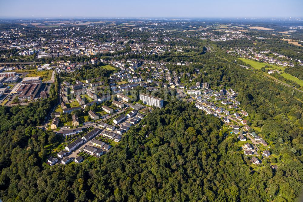 Luftbild Velbert - Wohngebiet einer Reihenhaus- Siedlung am Nordpark in Velbert im Bundesland Nordrhein-Westfalen