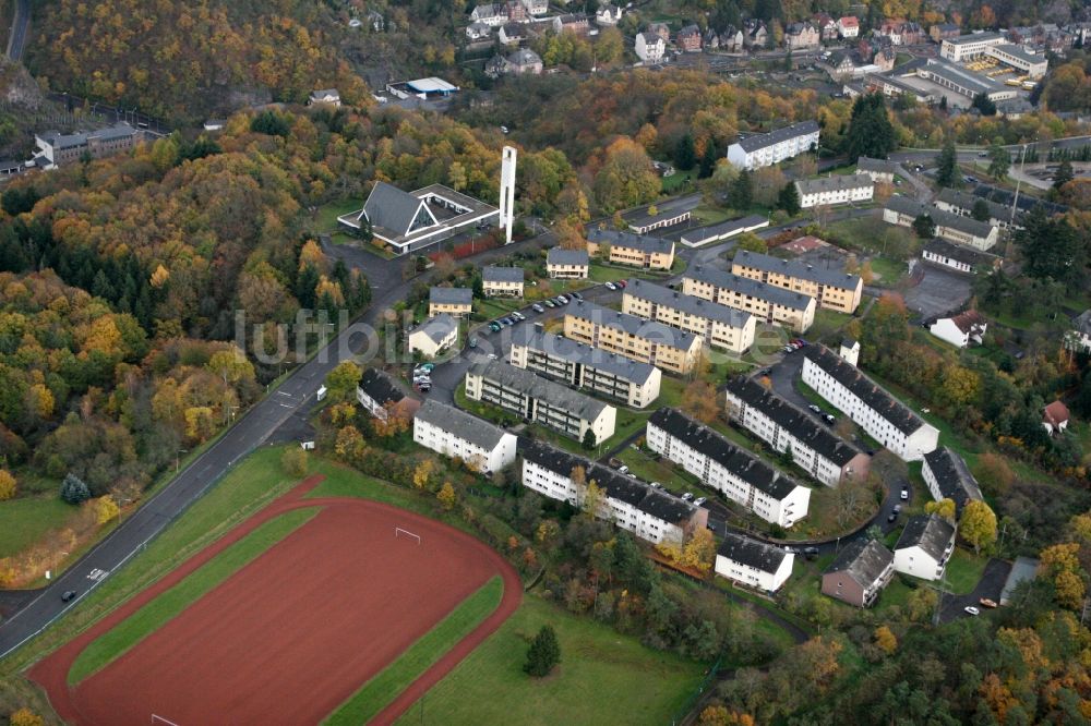 Luftaufnahme Idar-Oberstein - Wohngebiet am Rilchberg in Idar-Oberstein im Bundesland Rheinland-Pfalz