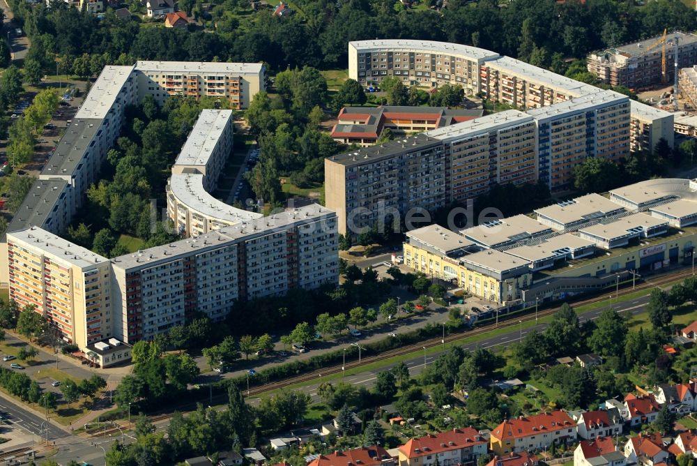 Luftbild Gera - Wohngebiet Schleizer-Straße in Gera im Bundesland Thüringen