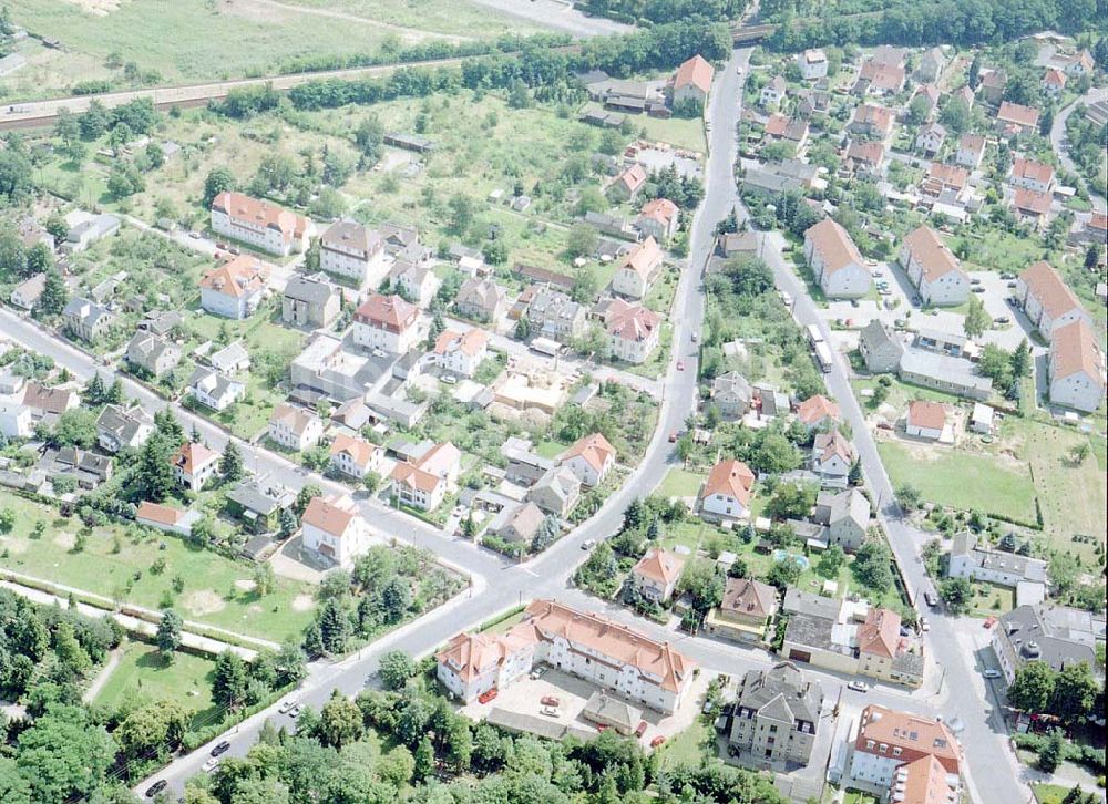 Luftbild Coswig / Sachsen - Wohngebiet Schweizer Straße in Neu-Coswig / Sachsen.