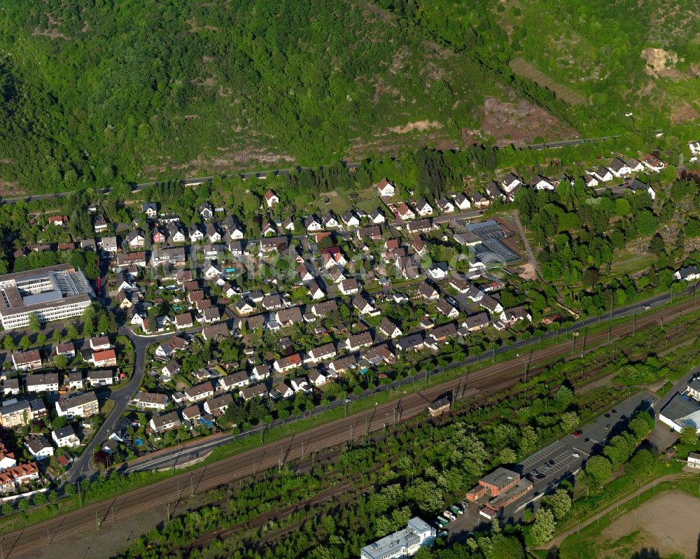 Lahnstein aus der Vogelperspektive: Wohngebiet im Süden von Lahnstein im Bundesland Rheinland-Pfalz