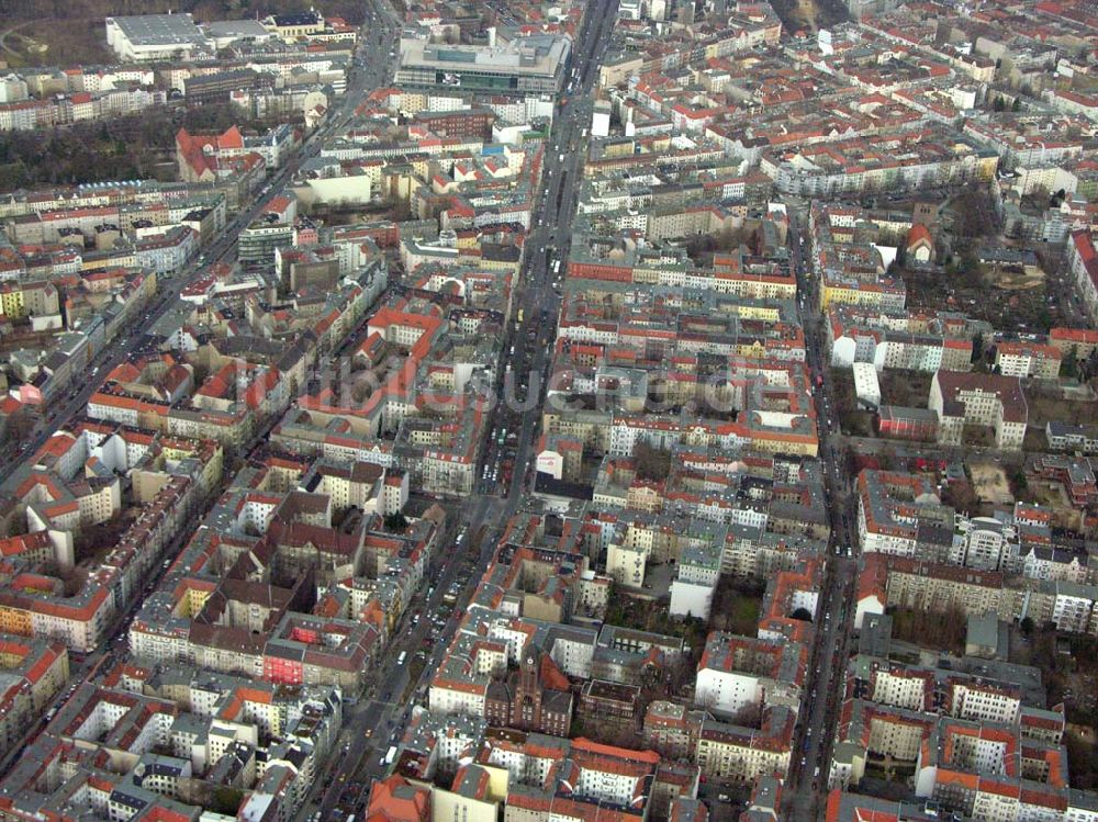 Berlin/ Neukölln von oben - Wohngebiet an der Sonnenalle Berlin - Neukölln