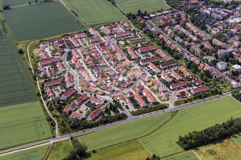 Göttingen von oben - Wohngebiet im Stadtteil Elliehausen in Göttingen im Bundesland Niedersachsen