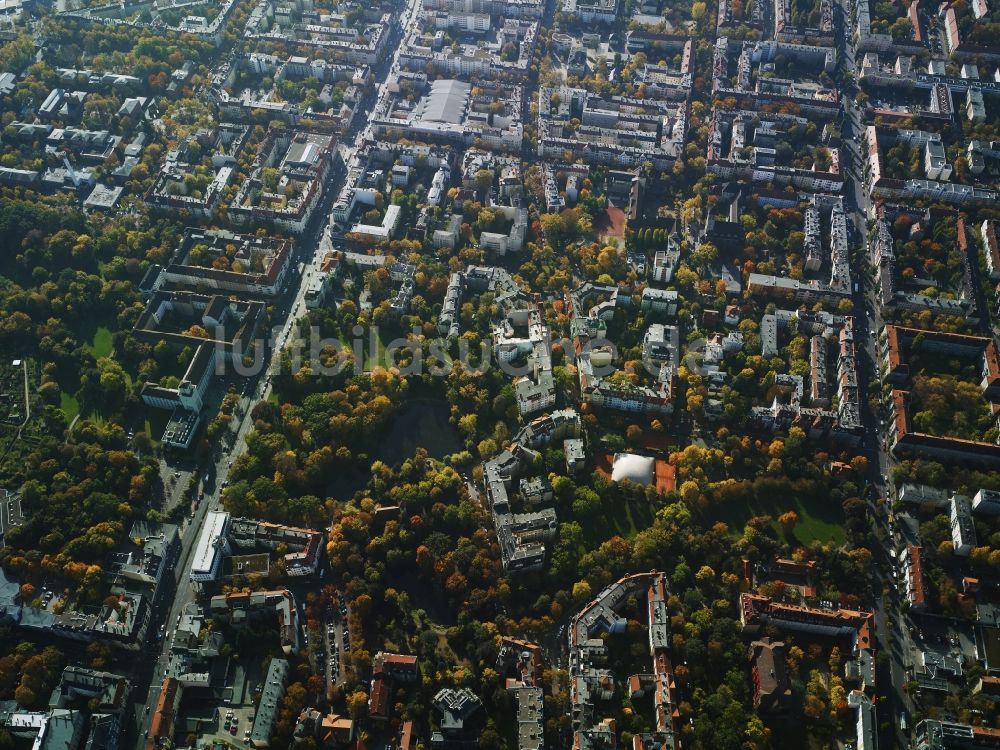 Luftbild Berlin - Wohngebiet im Stadtteil Tempelhof-Schöneberg im Stadtgebiet in Berlin