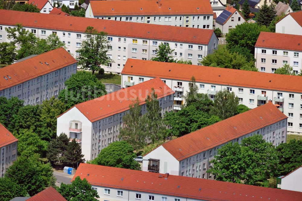 Torgau aus der Vogelperspektive: Wohngebiet Torgau-Nordwest im Bundesland Sachsen