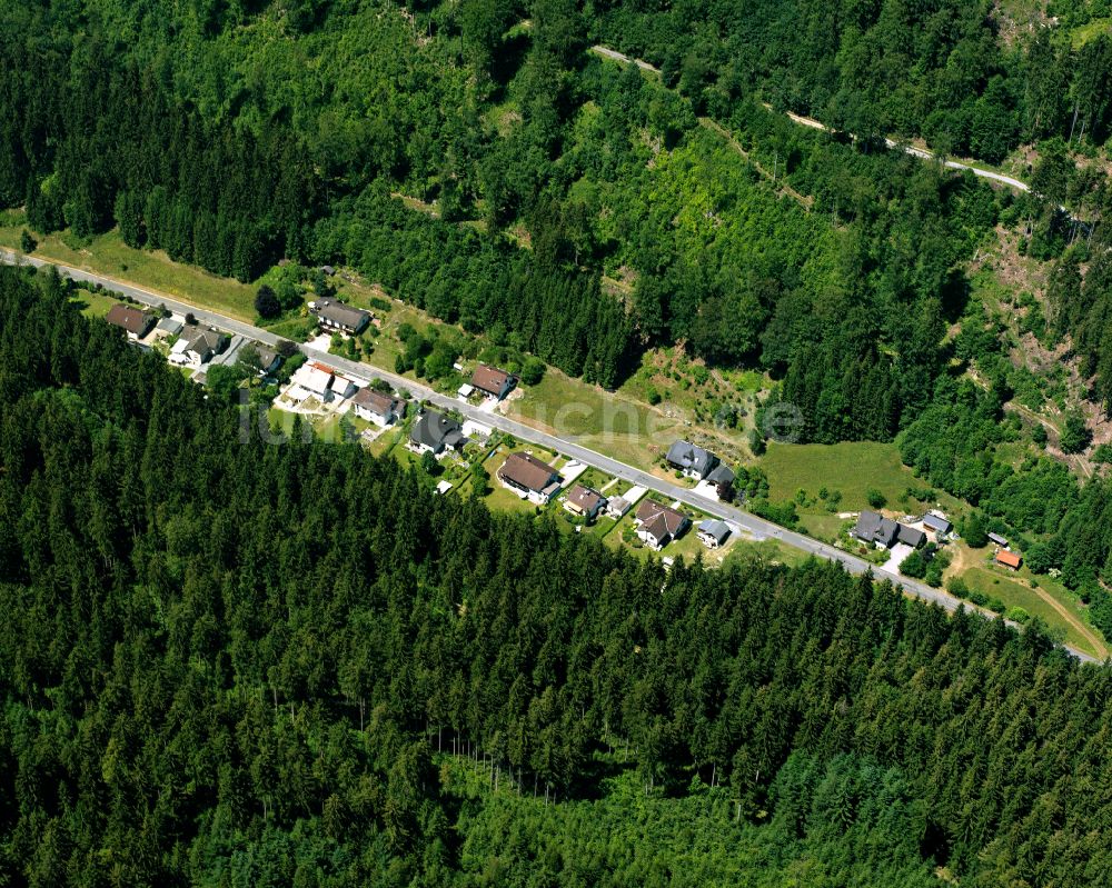 Luftaufnahme Dürrenwaid - Wohngebiet am Waldrand in Dürrenwaid im Bundesland Bayern, Deutschland