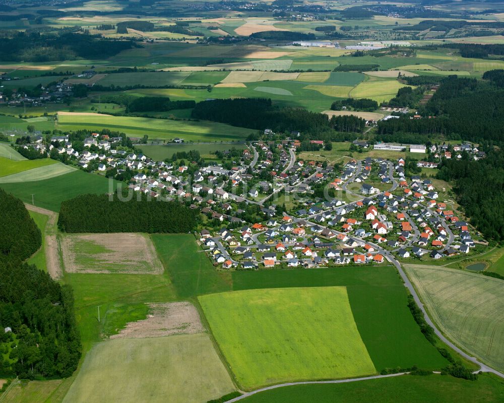 Jägersruh von oben - Wohngebiet am Waldrand in Jägersruh im Bundesland Bayern, Deutschland